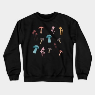 Autumn seasonal mushroom illustration Crewneck Sweatshirt